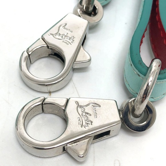 CHRISTIAN LOUBOUTIN Blue Leather Shoulder Bag - Picture 13 of 14